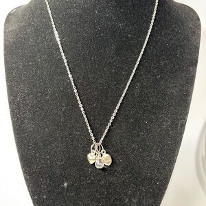 Elegant Silver Heart Charm Necklace